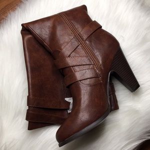 Justfab boots isidore wide